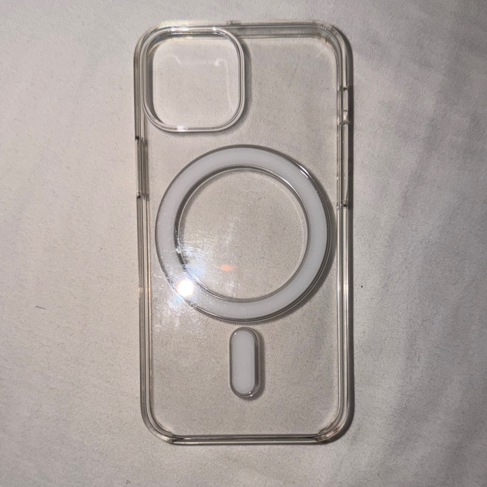Apple Clear MagSafe-Compatible iPhone 13 mini  Case with White MagRing